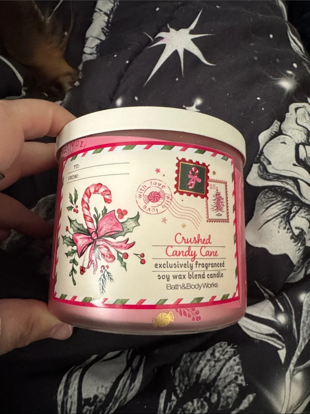 Bath & Body Works festive candle